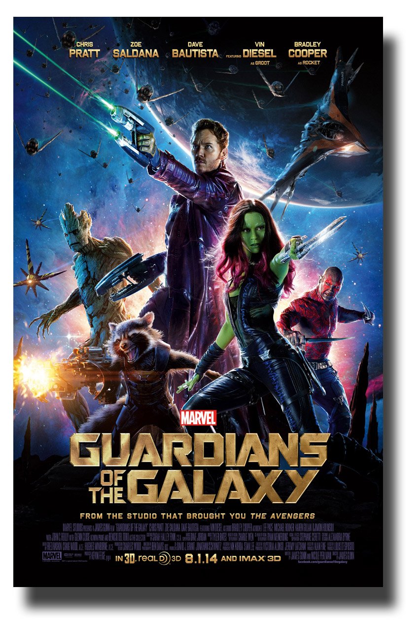 Guardians Of The Galaxy Movie Poster Mini Poster 28cmx43cm: Amazon ...